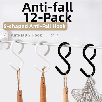 Plastový S háčik, jednoramenný dizajn, nosnosť 2 kg, ľahký luxusný štýl, vhodný na kľúče, oblečenie, tašky a uteráky