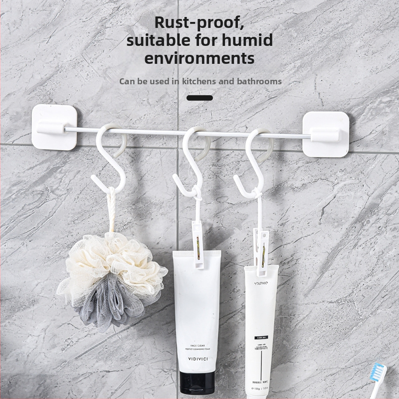 Plastový S háčik, jednoramenný dizajn, nosnosť 2 kg, ľahký luxusný štýl, vhodný na kľúče, oblečenie, tašky a uteráky