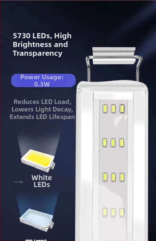 LED svetlo pre akvárium s plným spektrom, vodotesné, Quanlong - PVC konštrukcia, osvetlenie, licencovaný súkromný štítok