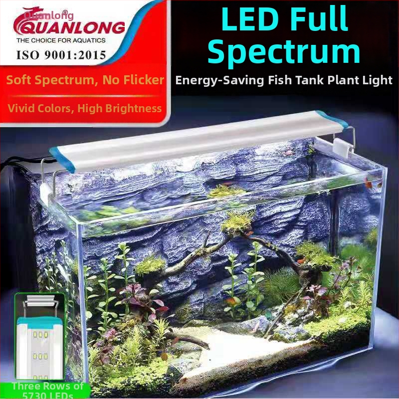LED svetlo pre akvárium s plným spektrom, vodotesné, Quanlong - PVC konštrukcia, osvetlenie, licencovaný súkromný štítok