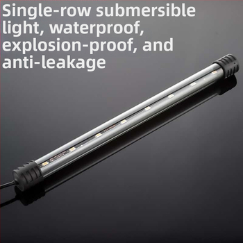 LED аквариумна лампа – водно и наземно използване, PVC и стъкло, мощност 3.5–21 W