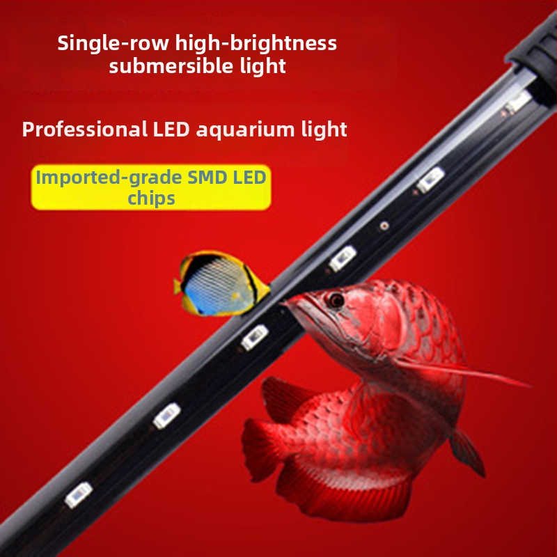 LED аквариумна лампа – водно и наземно използване, PVC и стъкло, мощност 3.5–21 W