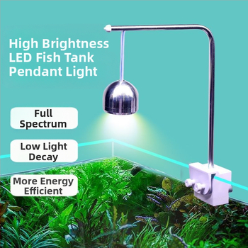 Xinma LED klip svetlo pre akvárium — hliníková zliatina, 3W, 0,5 kg, pre vodné rastliny a tropické ryby