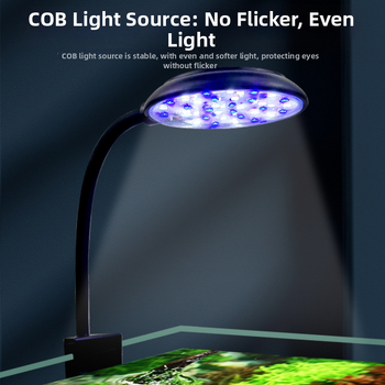 LED akváriumová klip lampička pre ryby a vodné rastliny, USB mini osvetlenie, 7W