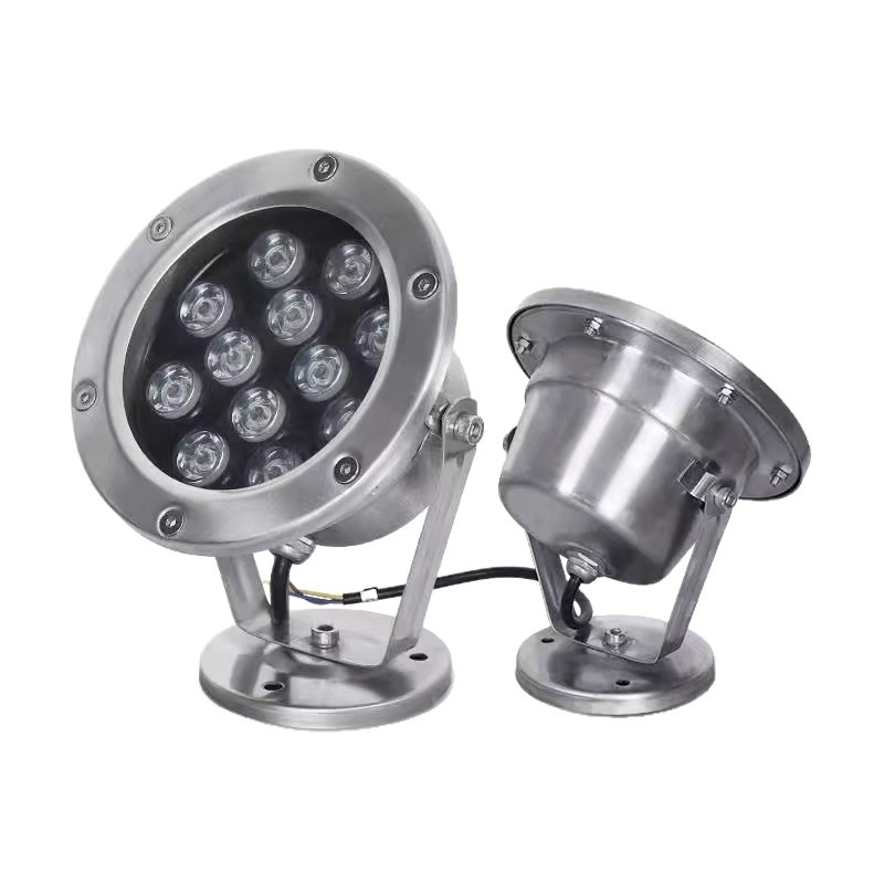Podvodné LED svetlo s 18 LED, 1800 lm, 3000K, IP68, 12/24V vstup, pre bazény a fontánu