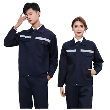 Pracovný overal pre zváranie — proti popáleninám a reflexná bezpečnosť, dlhé rukávy; hlavná látka: 100% polyester; podšívka: 100% polyester; jar-jesenné obdobie; vhodný pre továreň