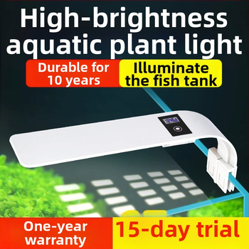 Akvarijné LED klip svetlo pre rastliny, kompaktné a vodotesné, 5W, 0,3 kg, model X5, plast, Small Tank