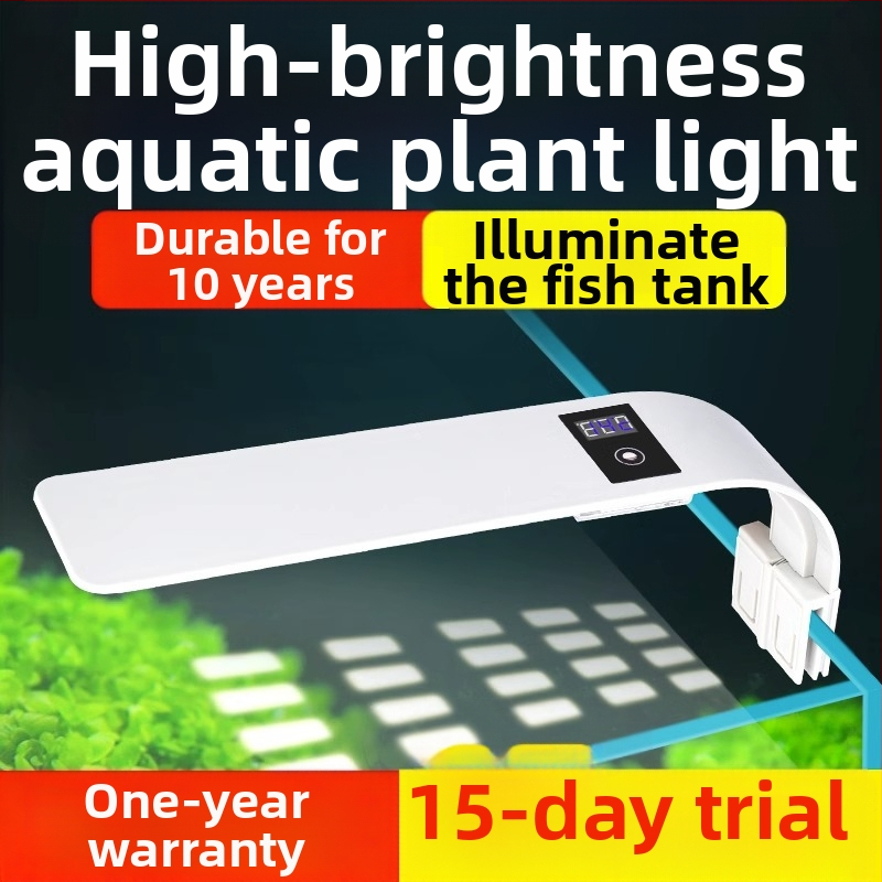 Akvarijné LED klip svetlo pre rastliny, kompaktné a vodotesné, 5W, 0,3 kg, model X5, plast, Small Tank