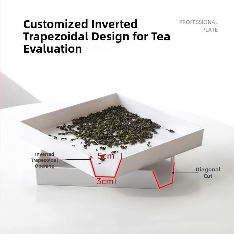 Melamino arbatos degustacijos padėklas Xiangyi, pusiau rankinis/pusiau mechaninis gamybos metodas, svoris 300 g, galima pritaikyti