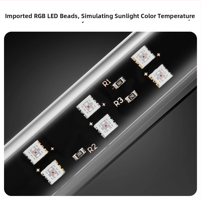 Yee sklenená lampa na akvárium – osvetlenie pre akvárium, vodotesná, hmotnosť 1,2 kg