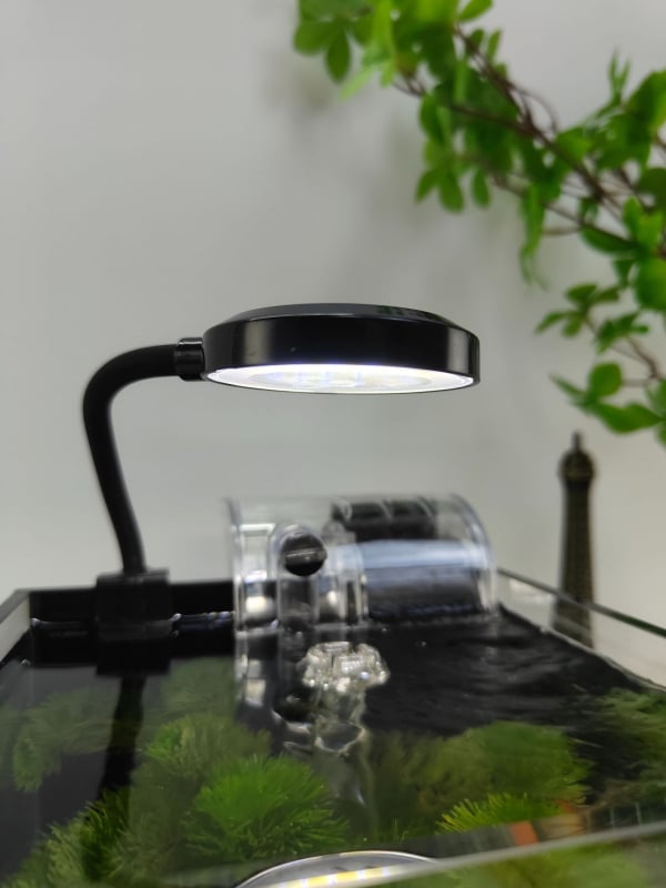 LED klips lampu za akvarij, okruglog oblika, USB napajanje, 3W, rasvjeta za rast vodnih biljaka