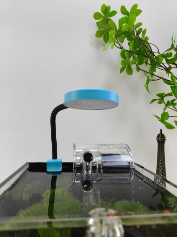 LED klips lampu za akvarij, okruglog oblika, USB napajanje, 3W, rasvjeta za rast vodnih biljaka