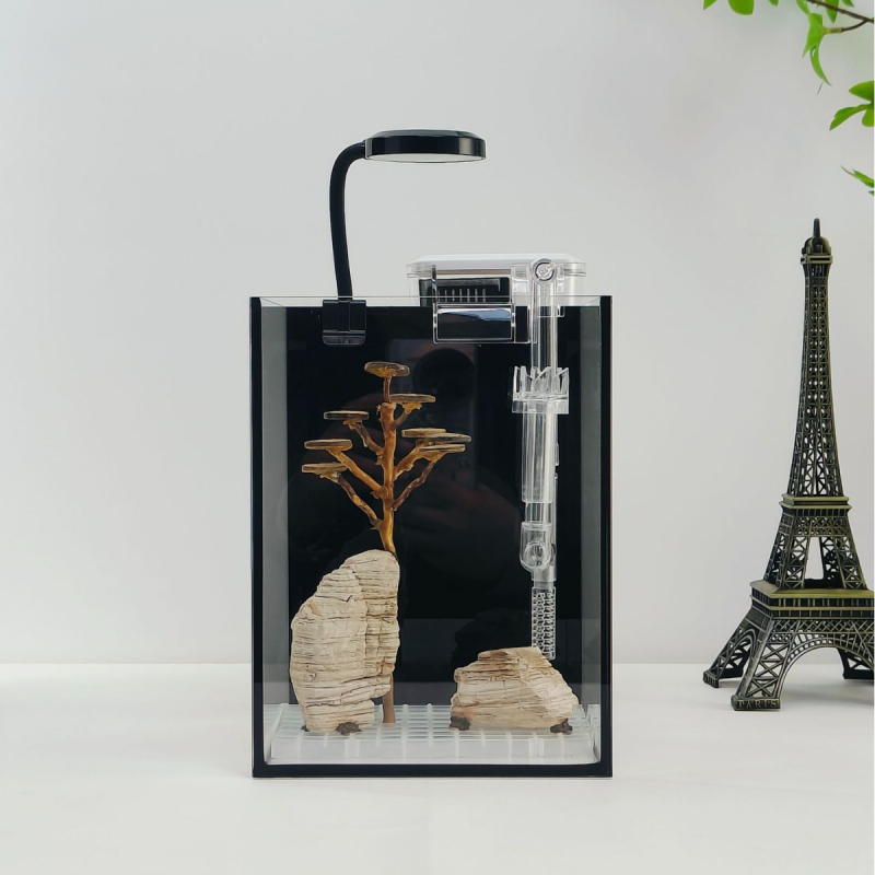 LED klips lampu za akvarij, okruglog oblika, USB napajanje, 3W, rasvjeta za rast vodnih biljaka