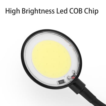 LED λαμπτήρας ενυδρείου με USB τροφοδοσία, COB τσιπ, λάμπα με κλιπ για ψάρια και υδρόβια φυτά (4W, πλαστικό)