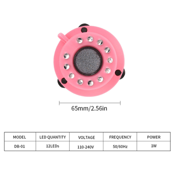 Φωτιστικό LED ενυδρείου με αδιάβροχο σχεδιασμό, υψηλό φωτισμό, μίνι λαμπτήρας φυσαλίδων για διακόσμηση και αερισμό, 1W, πλαστικό περίβλημα