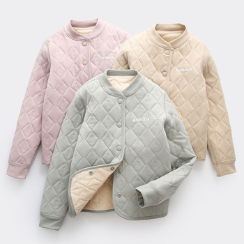 Detský vnútorný kabátový set na jeseň a zimu, 93% polyester, hrubý, teplý, flísová úprava