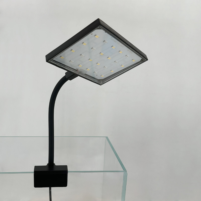 LED lampička do akvária s klipom - odolná striekajúcej vode, úsporná 9W/15W/5W/8W, osvetlenie akvária