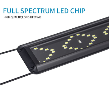 LED osvetlenie akvária s plným spektrom pre koraly, ryby a vodné rastliny – plast, 6,8–21W, 1kg