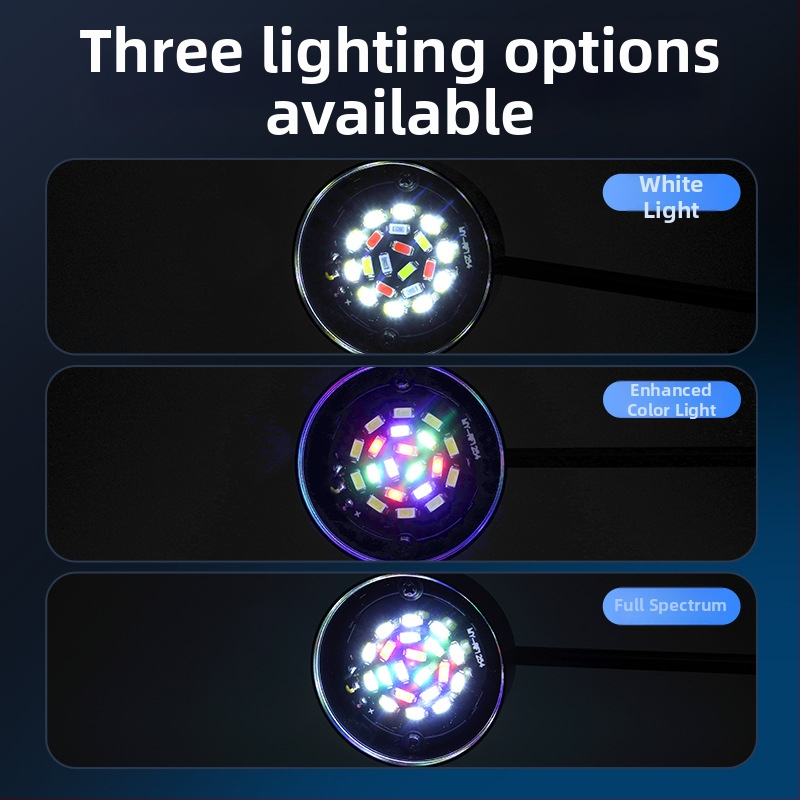 Akvariumo LED apšvietimas – pilnas spektras augalų akvariumams – USB maitinimas