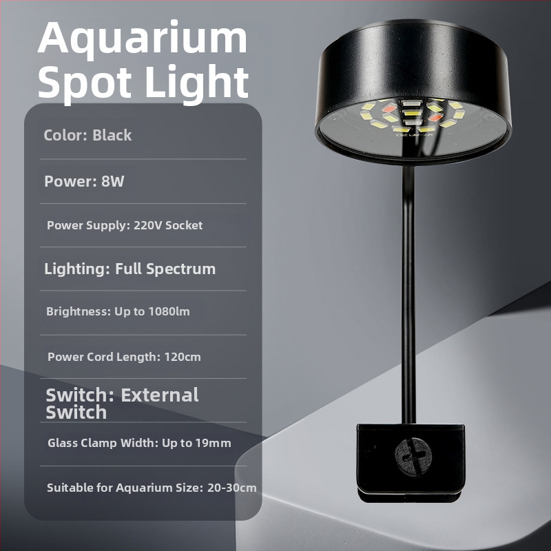 LED svetlo pre akvárium – úplné spektrum pre rastlinné akvárium – USB napájanie