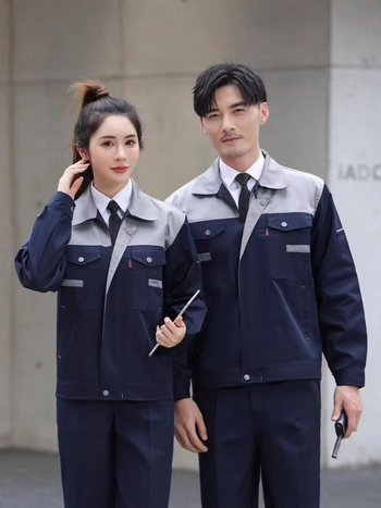 Pánska pracovná súprava pre automobilový servis a továreň – odolná voči oderu a špine, 100% polyester, vrchné a spodné set, štyri ročné obdobia