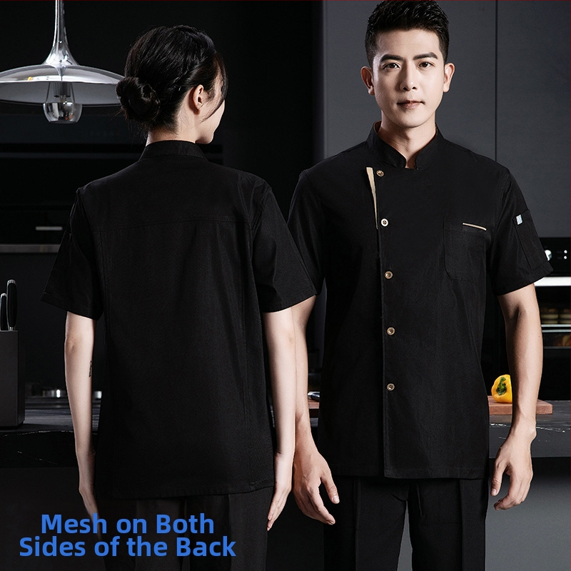 Elastické bavlnené šéfkuchárske pracovné oblečenie s dlhým rukávom, jesenná-zimná sezóna, pre catering/restaurácie