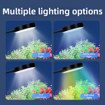 Naichong USB LED Akvárium Svetlo s Klipom Pre Vodné Rastliny – Energeticky Úsporné LED Osvetlenie