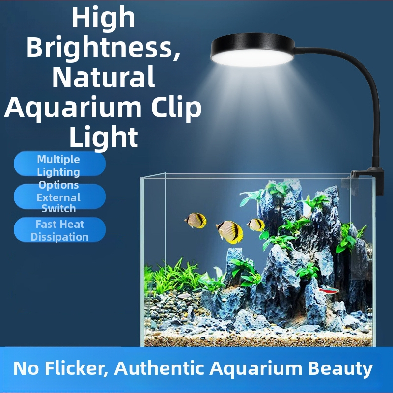 Naichong USB LED Akvárium Svetlo s Klipom Pre Vodné Rastliny – Energeticky Úsporné LED Osvetlenie