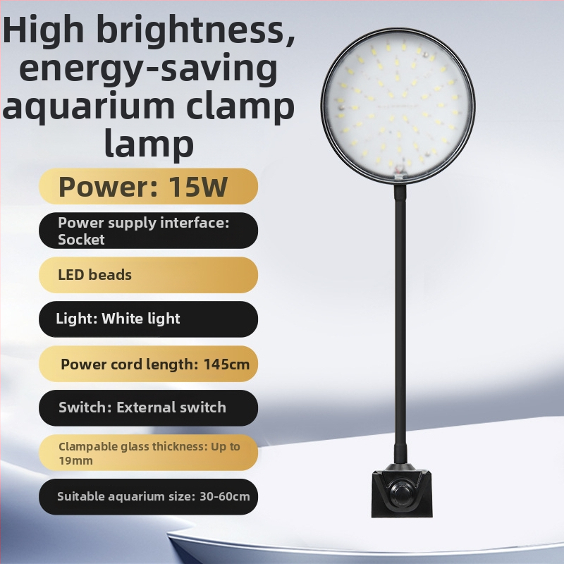 Naichong USB LED Akvárium Svetlo s Klipom Pre Vodné Rastliny – Energeticky Úsporné LED Osvetlenie