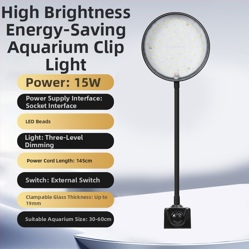 Naichong USB LED Akvárium Svetlo s Klipom Pre Vodné Rastliny – Energeticky Úsporné LED Osvetlenie