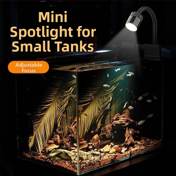 Parker USB mini klipové svetlo pre akvárium, 5W, plastové telo, 102 g