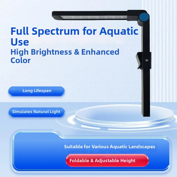 LED akváriová lampa pre vodné rastliny s plným spektrom svetla na podporu rastu, ABS materiál, licencovateľná súkromná značka.