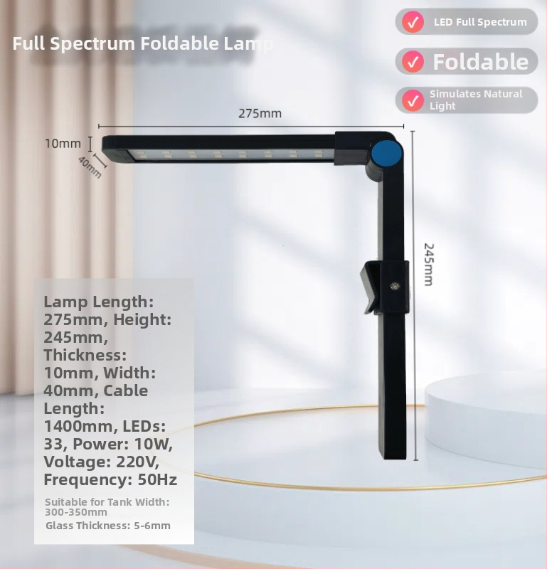 LED akváriová lampa pre vodné rastliny s plným spektrom svetla na podporu rastu, ABS materiál, licencovateľná súkromná značka.