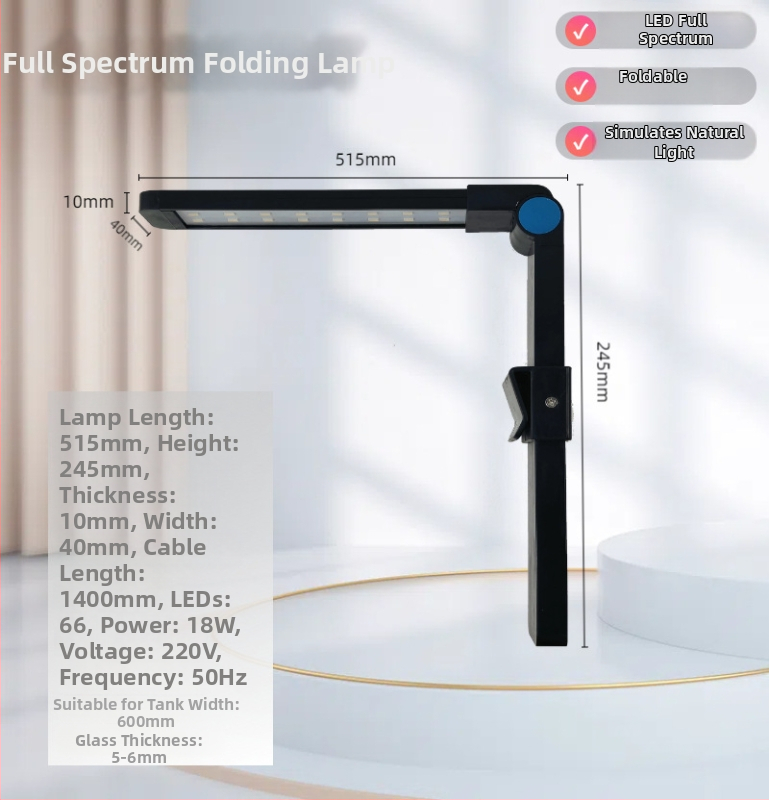 LED akváriová lampa pre vodné rastliny s plným spektrom svetla na podporu rastu, ABS materiál, licencovateľná súkromná značka.