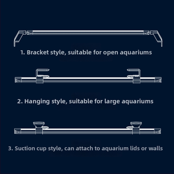 Akvarijné LED svetlo s pevným držiakom; značka Sensen; výkon 10–20W; hmotnosť 0,5–1 kg
