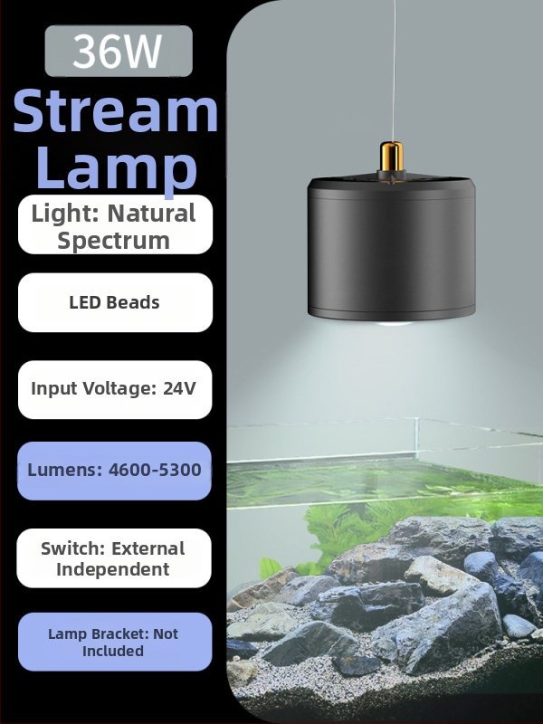 LED akváriová lampa pre vodné rastliny – plný rozsah spektra, vodeodolná, kontrola rias, mikro krajinné osvetlenie; 15,6 W, hliníková zliatina, značka Crazy aquatic plants