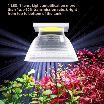 LED klipové svetlo pre akvárium s plným spektrom pre vodné rastliny – Yee, 11.4/15.2W