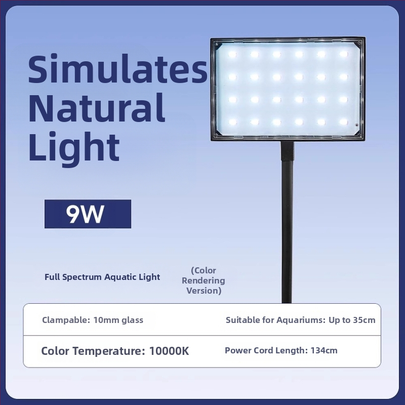 LED klipové svetlo pre akvárium s plným spektrom pre vodné rastliny – Yee, 11.4/15.2W