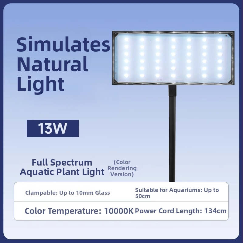 LED klipové svetlo pre akvárium s plným spektrom pre vodné rastliny – Yee, 11.4/15.2W