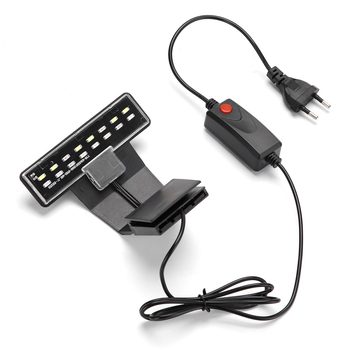 Klipové LED svetlo pre akvárium s rastlinami, ultratenké, vysoký jas, 5W/7W