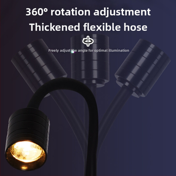 Quanlong akváriové klip LED svetlo – kovové telo, LED osvetlenie, 3W, 1 kg