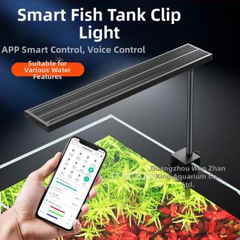 Inteligentné LED osvetlenie pre akvárium s plným spektrom, 12–24W, 0,4 kg