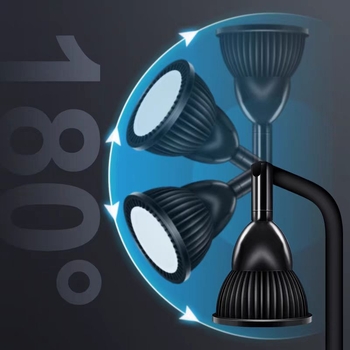 LED osvetlenie akvária – stolný reflektor so základňou, pre vodné rastliny a mach, značka Yikoda