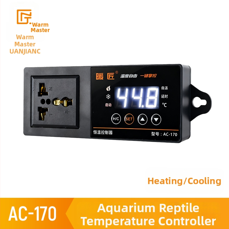 Akvarijný regulátor teploty so senzorom, digitálnym displejom a výstupom, inteligentná regulácia teploty, presnosť 1°