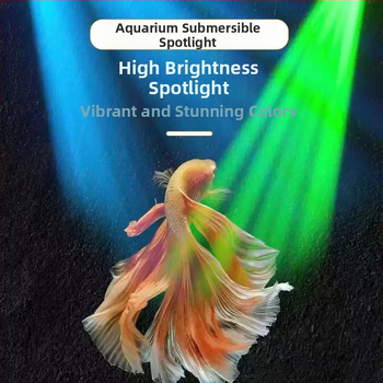 LED аквариумна светлина с дистанционно управление, подводен прожектор, водоустойчива, 1W, за водни растения