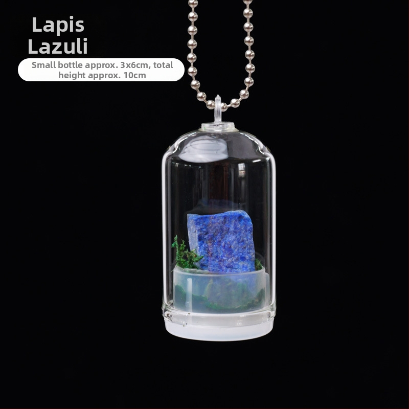 Krištáľová fľaštička na prianie — mini krajinkový dekor, Runyangshi, geometrický štýl, PP vrecko balenie, moderný minimalistický štýl