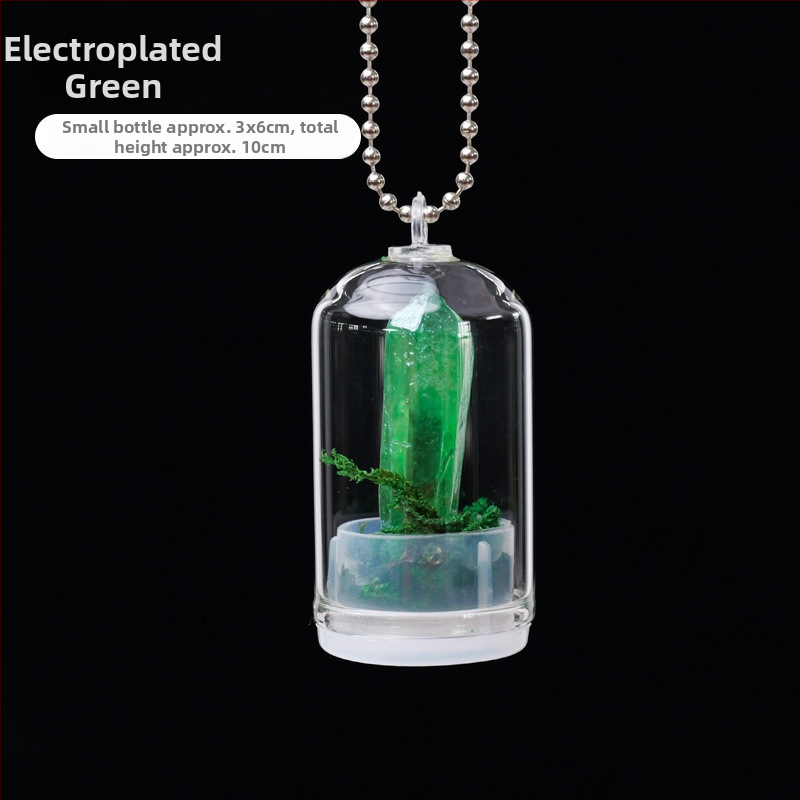 Krištáľová fľaštička na prianie — mini krajinkový dekor, Runyangshi, geometrický štýl, PP vrecko balenie, moderný minimalistický štýl