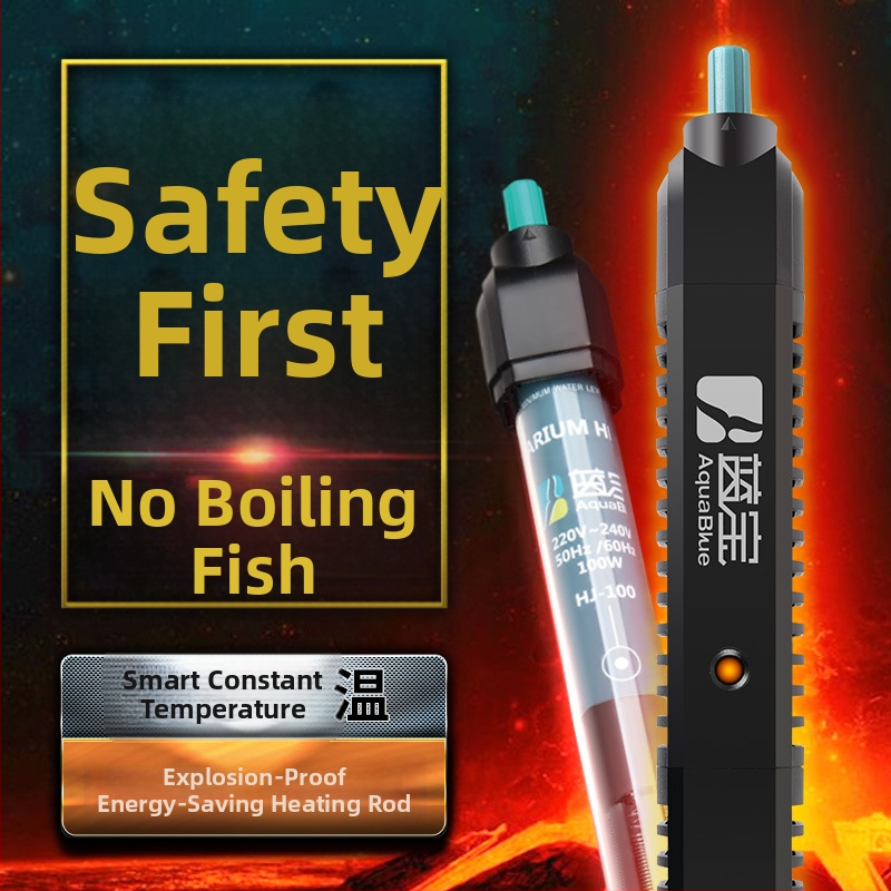 Ohrevná tyč pre akvárium, kvarcové sklo, automatická regulácia teploty s lampou, značka AquaBlue/Blue Treasure, 1 kg