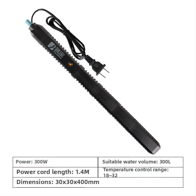 Ohrevná tyč pre akvárium, kvarcové sklo, automatická regulácia teploty s lampou, značka AquaBlue/Blue Treasure, 1 kg