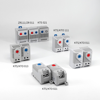 Nastaviteľný termostat pre ventilátor skrine, mechanický regulátor teploty na DIN lištu, 220 V, výstupný signál 10, životnosť 100000